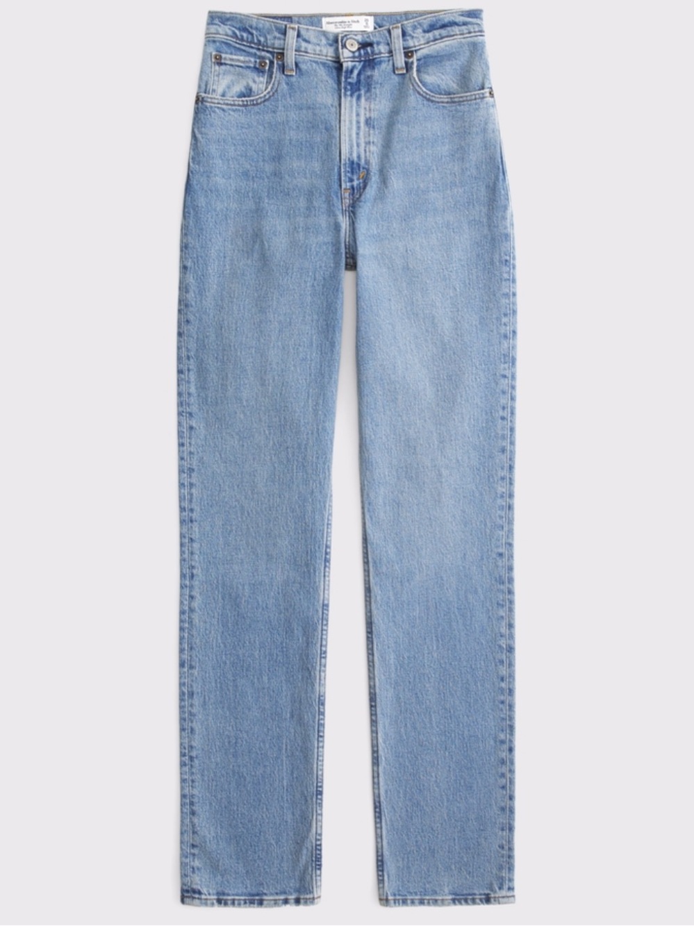 Abercrombie & Fitch Curve Love Ultra High Rise 90s Straight Jean